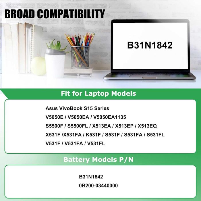 Батерия за лаптоп ASUS VivoBook S15