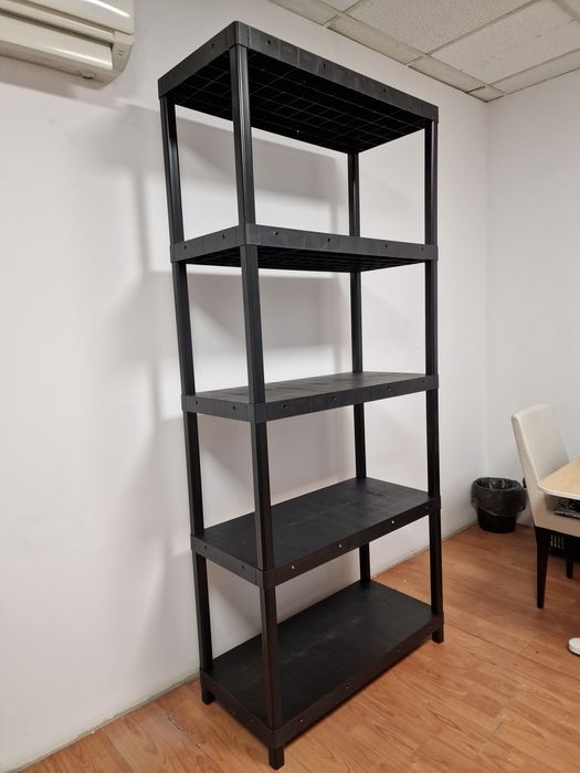 Пластмасов стелаж за склад, кухня, хладилна камера 930х430х2150