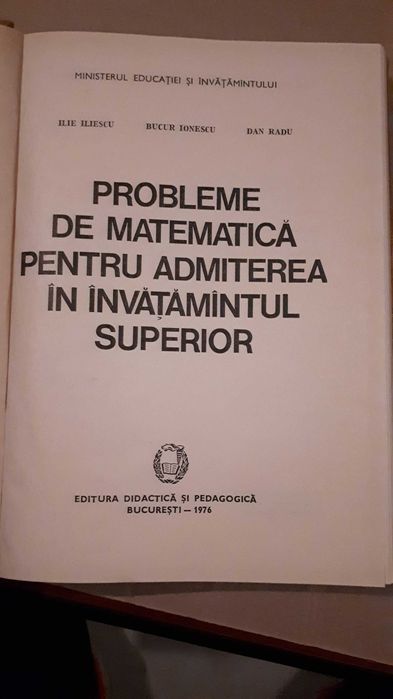 Probleme de matem pt adm in invatamintul superior-Iliescu,Ionescu,Radu