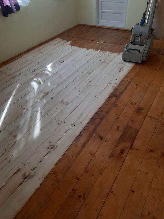 Rașchetare -reconditionare parchet masiv și scări interioare, montat