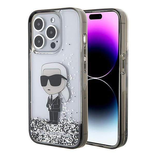 Karl lagerfeld transparent hardcase liquid glitter ikonik - лицензиран