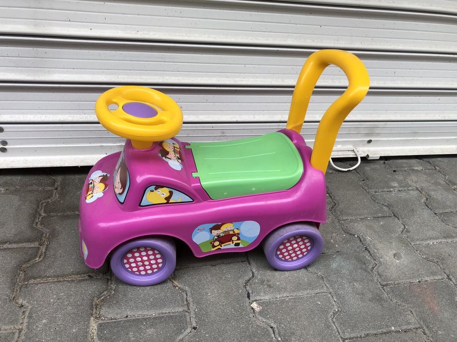 Количка за яздене и бутане Маймунка, Ride-On Monckey, 46x23x41 cm, Розова