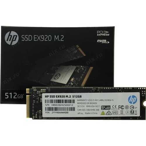 SSD 512GB HP EX920 slot m.2 PCIe 3.0 x4 NVMe nou sigilat
