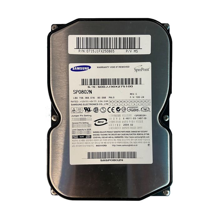 Жёсткий диск sata HDD 80 Гб samsung