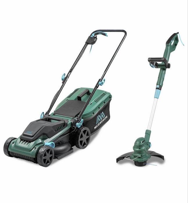 Kit Mașină de tuns iarba McGregor de 34 cm, 1400 W  + Trimmer 350W