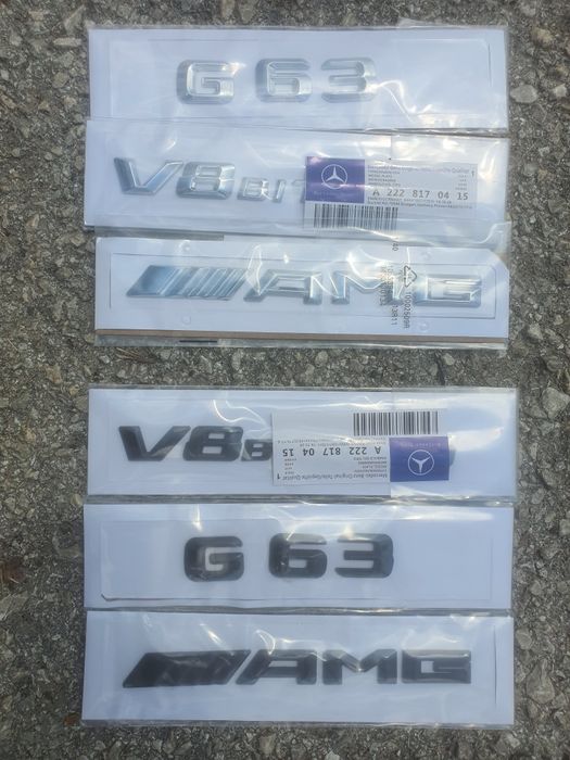 Емблема V8 Biturbo 4matic+ AMG GT63 AMG CLS63AMG X290 W218 W222