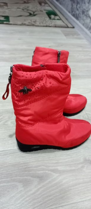 Шапка снуд, сапоги