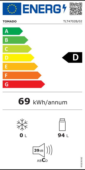 Хладилник Tomado TLT4702B