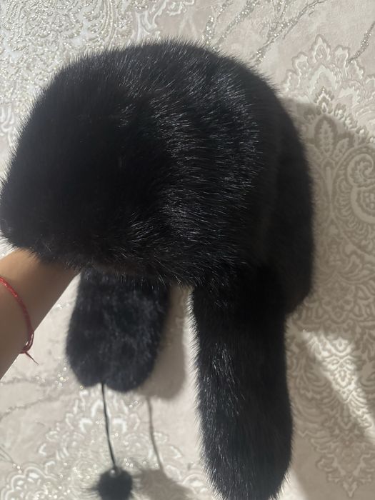 Норковая ушанка шапка