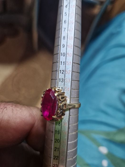 Inel din aur14k cu rubin