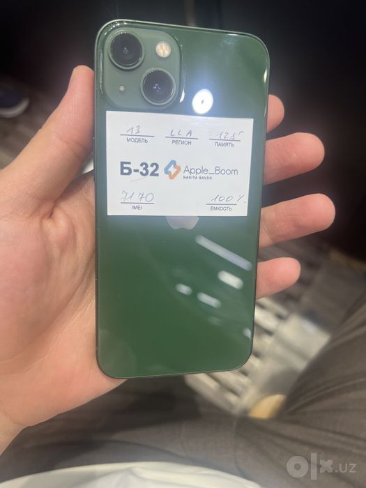 Iphone 13 128 tali yomkisi 100%