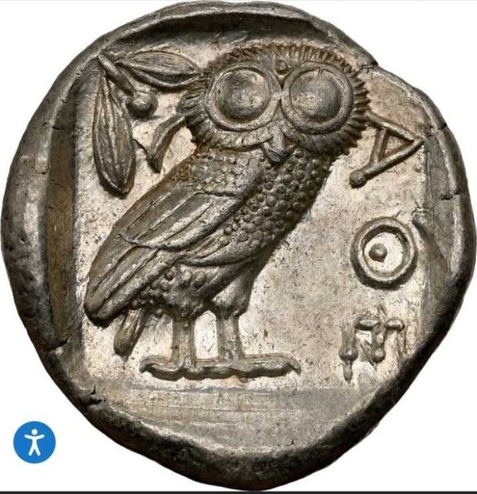 Атинска тетрадрахма със сертификат от NGC