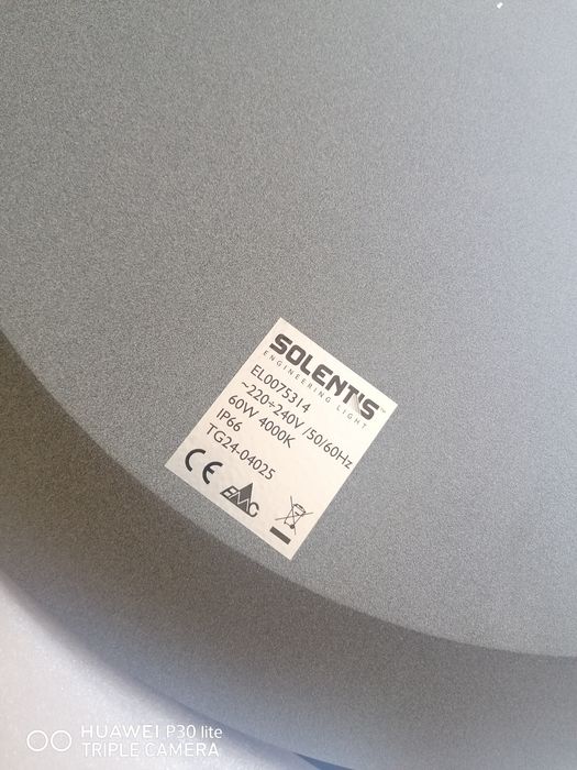 Corp Iluminat Parc/Curte Solentis LED 220v/ 60W, Cod EL0075314, Nou în cutie
