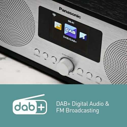 Интернет радио Panasonic RF-D40EG-K DAB+ FM Bluetooth Wi-Fi