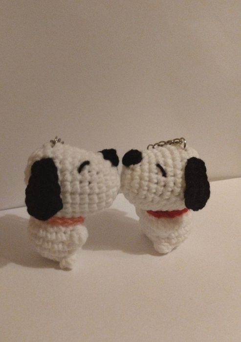 Парные брелоки-собачки