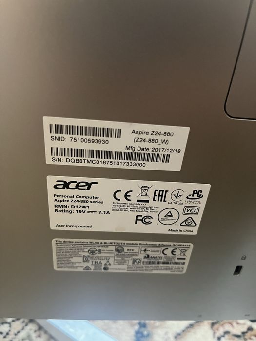 продам моноблок aser aspire Z