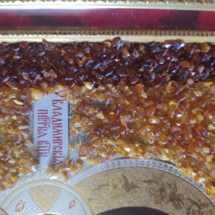 Продам икону с янтарной крошкой