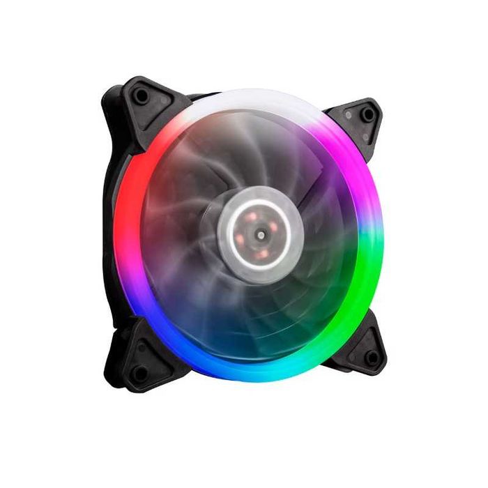 Ventilator carcasa 1stPlayer® RGB R1 black,4pin molex bulk