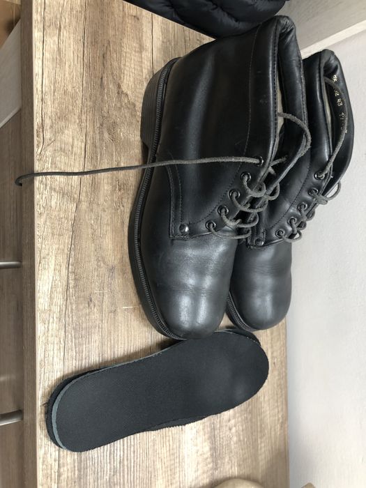 Черни офицерски боти - кубинки, номер 42-43, БНА, естествена кожа