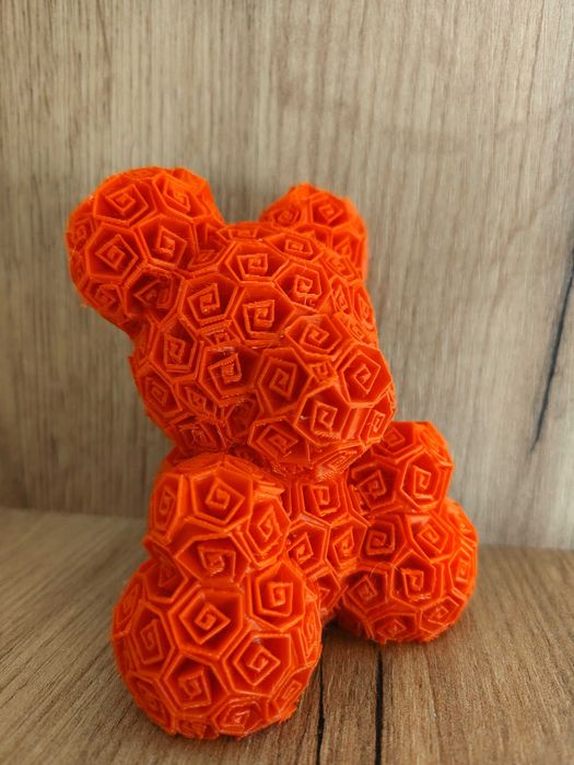 3D декоративно мече с рози - Перфектен подарък за Свети Валентин