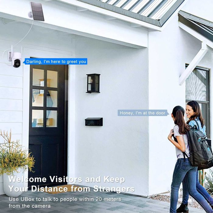 Cameră supraveghere Ankway 2K cu SIM, panou solar, audio 2 cai, IP66