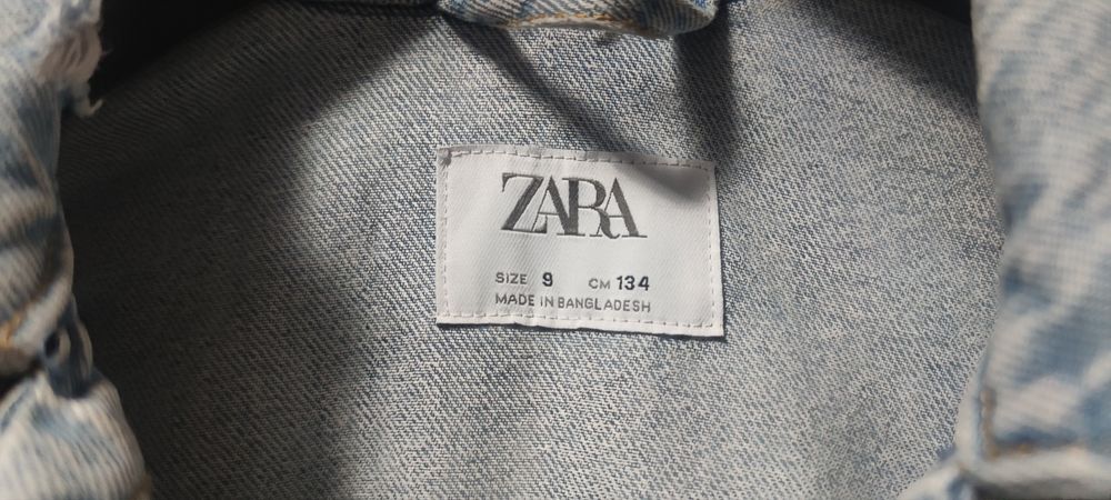 Vand geaca denim / blugi copii ZARA -  134 cm