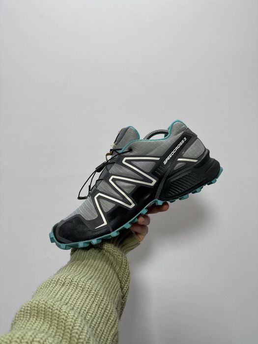Salomon speedcross 3 hiking trekking mountain outdoor grey & blue