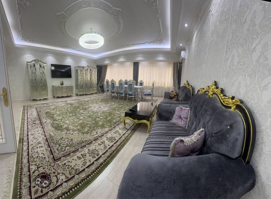 Ц-15 Жангох Абай 4/2/8 Евроремонт с меб+тех обш: 215 кв.м ор: Абай