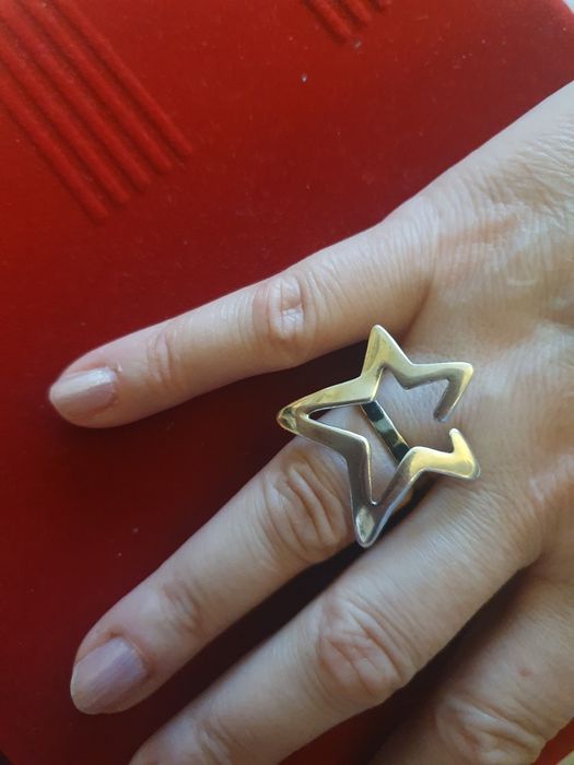 Inel stea argint 925