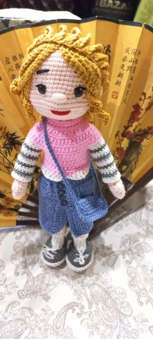 Кукла, вязанная ручная работа