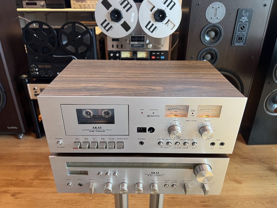 Receiver/Statie Akai AA-1020L si deck Akai CS-705D