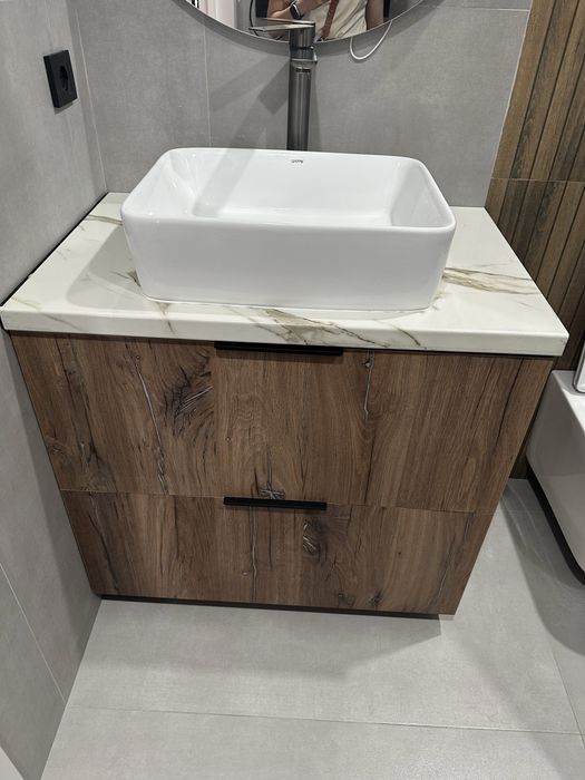 Тумба, раковина, смеситель