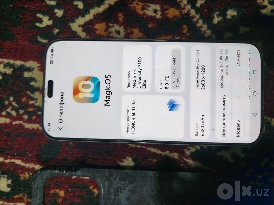 Honor 600 lite holati yangi