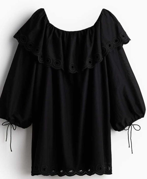 Платье,  бренд H&M, цвет чёрный,  размер М