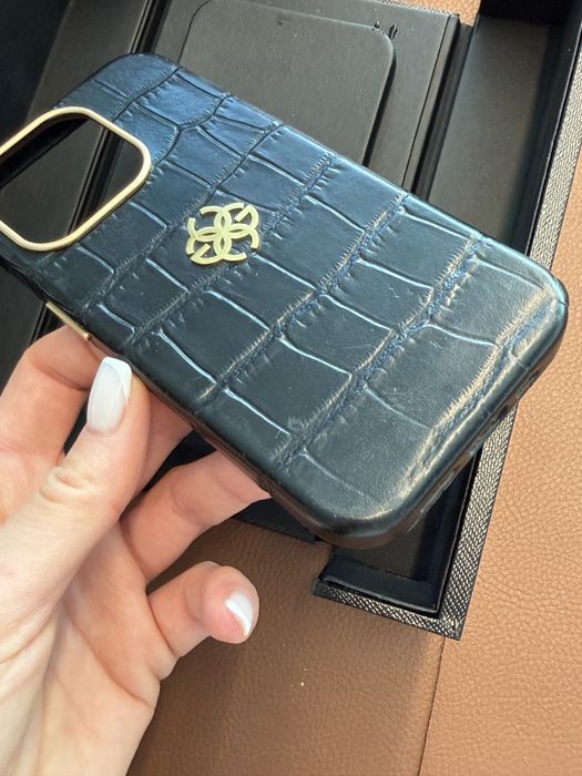 Кожен кейс за iPhone 15 Pro GOLDEN CONCEPT