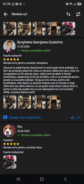 Carucior nou sigilat