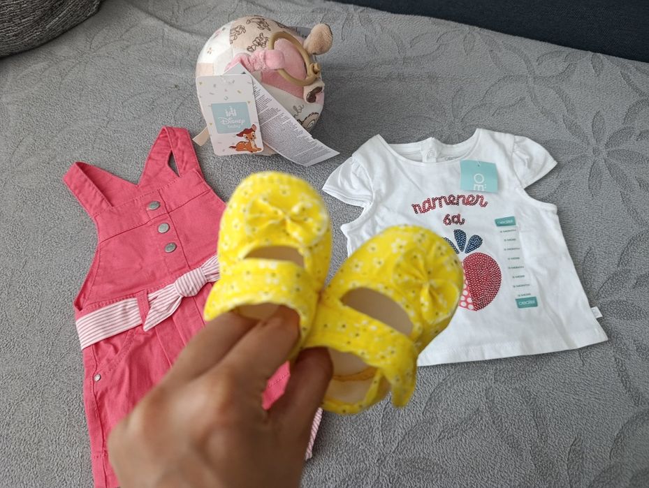 Комплект сукман+тениска - 3 месеца