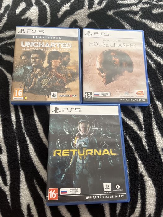 Uncharted , house of ashes, returnal