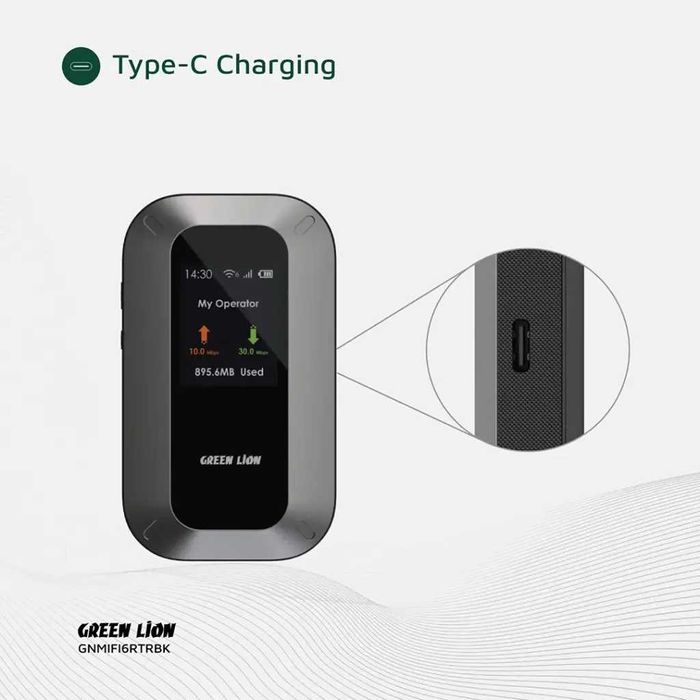 Переносной 4G Модем Green Lion 300 Мбит/с Wi-Fi 6. Есть доставка
