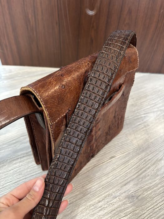 Мъжка чанта от крокодилска кожа