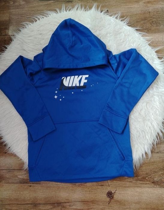 Hanorac albastru Nike Therma Fit de copii masura (137/147cm)