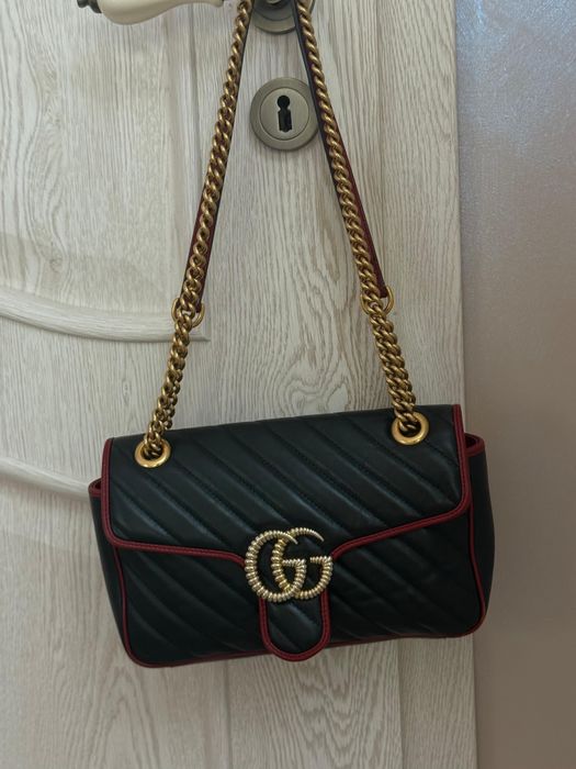 Gucci Marmont flap bag+portofel Gucci