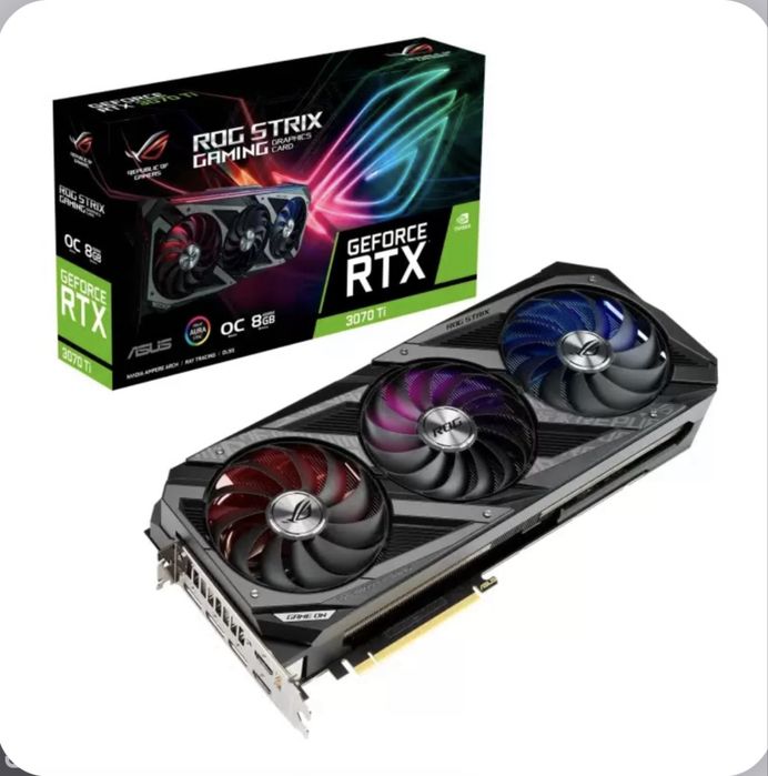 Видеокарта Asus Rog-Strix RTXGeforce 3070 Ti 8gb GAMING