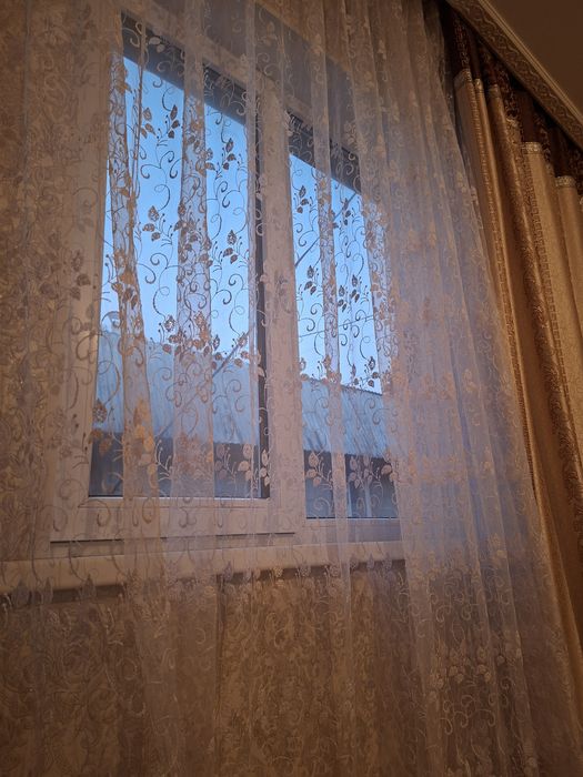 Шторы с тюлью...