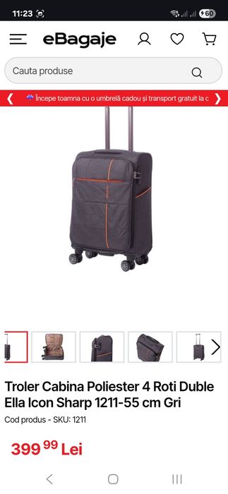 Ella Icon Sharp - troler cabina pt Wizz, Tarom,  etc.