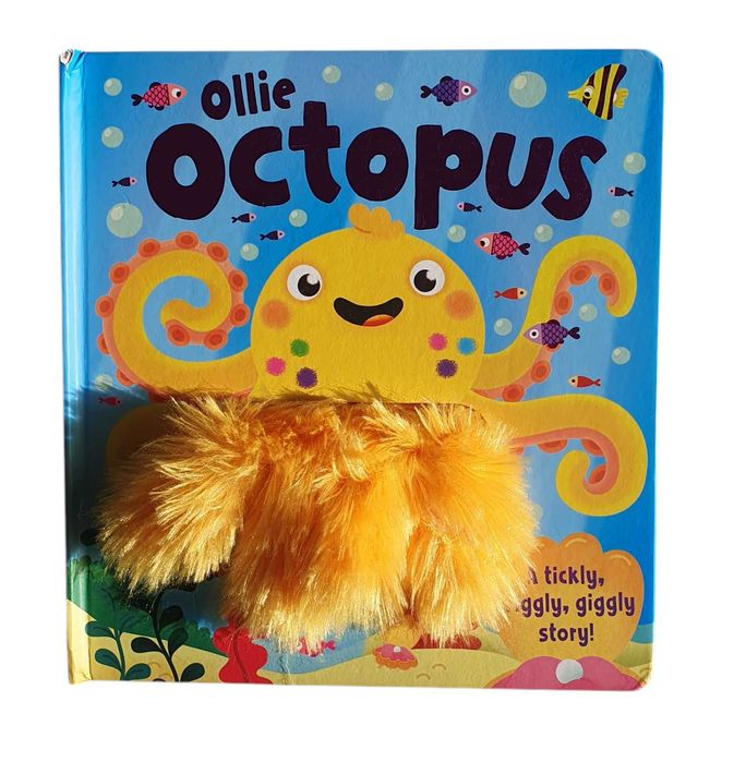 Ollie Octopus carte interactiva engleza, ca noua, cu marioneta inclusa