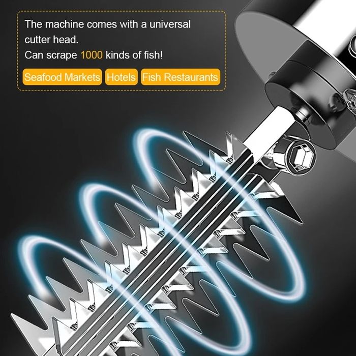 Безжичен професионален уред за чистване на риба, машинка за почистване