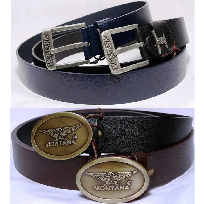 Джинсовые ремни "Montana" (кожа и текстиль)