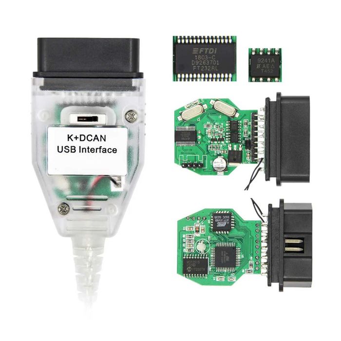 Комплект BMW кабели ENET + KDCAN - съвместими с INPA, ISTA+ D