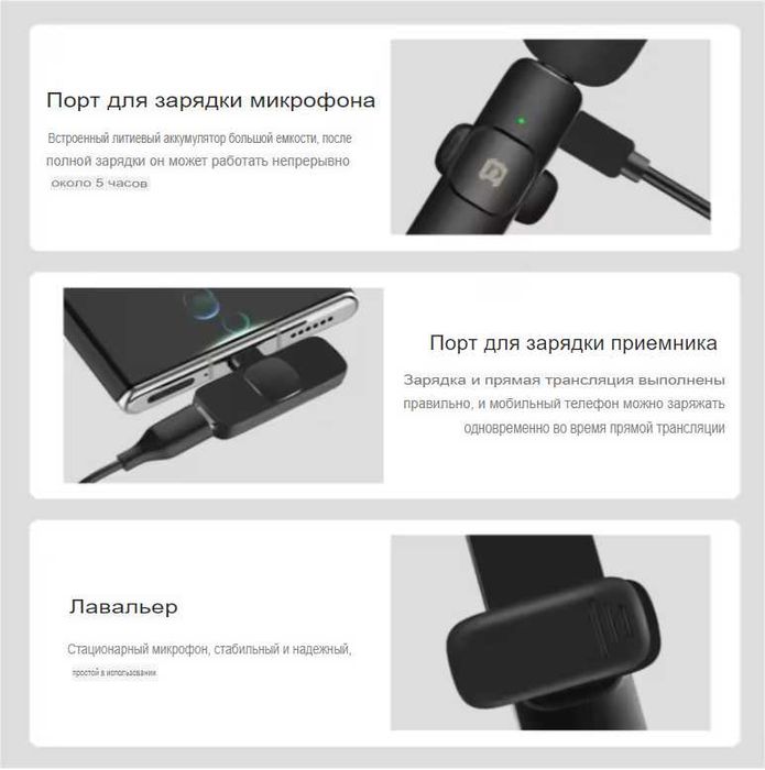 микрофон петличка PULUZ PU3151B